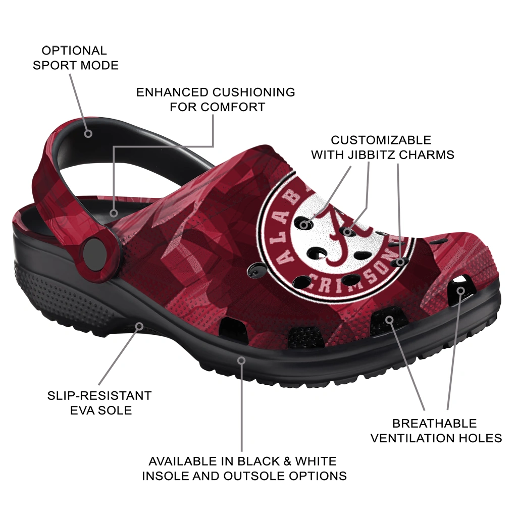 alabama crimson tide canyon layers clogs new arrival alabama crimson tide canyon layers clogs new arrival