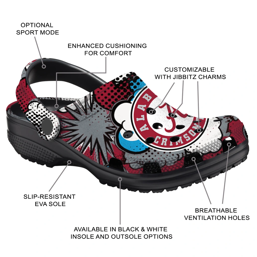 alabama crimson tide cloud splash clogs new arrival alabama crimson tide cloud splash clogs new arrival