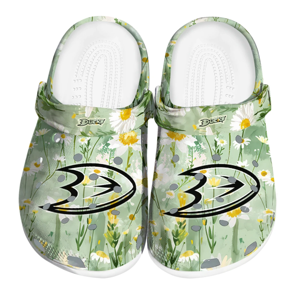 anaheim ducks daisy cluster clogs best selling anaheim ducks daisy cluster clogs best selling