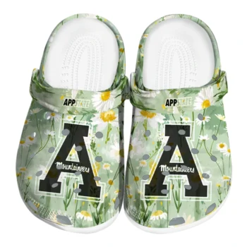 appalachian state mountaineers daisy cluster clogs best selling