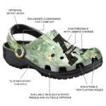 appalachian state mountaineers daisy cluster clogs best selling