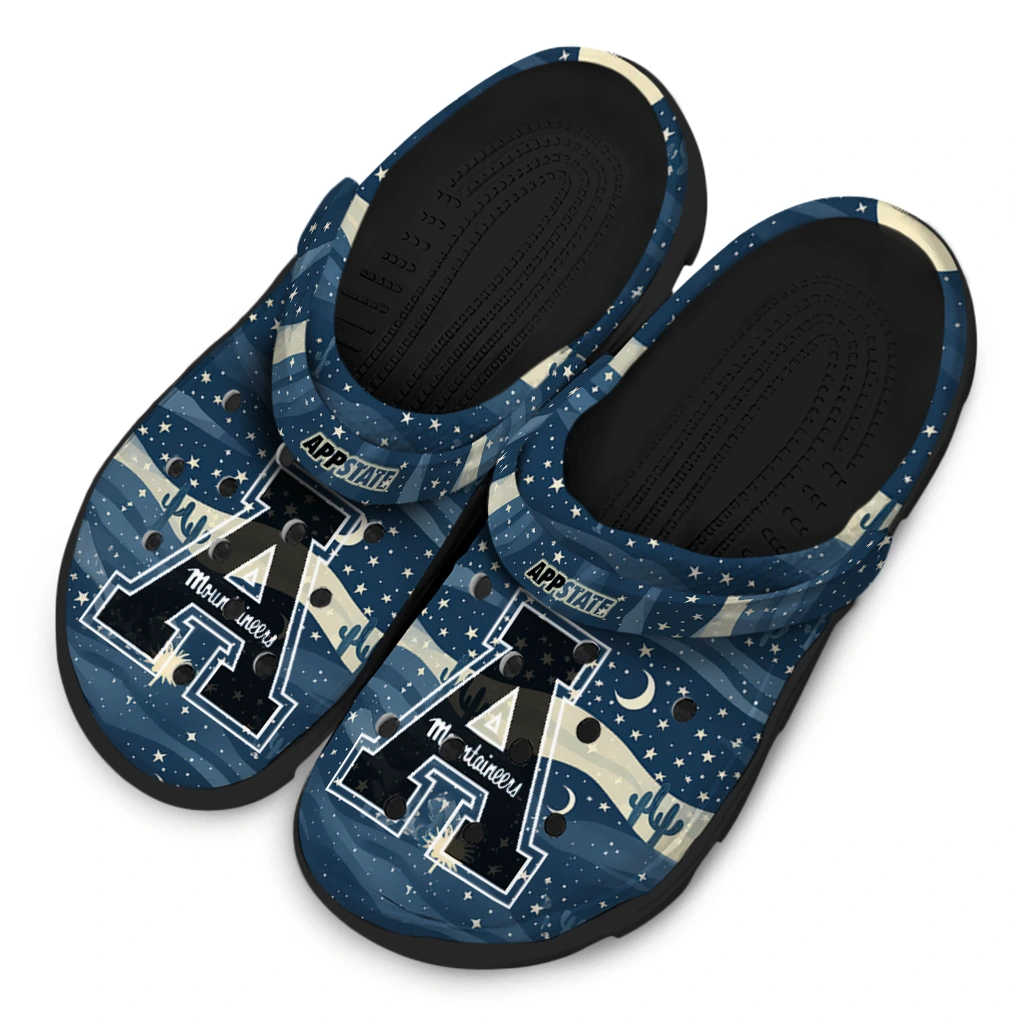 appalachian state mountaineers night cactus clogs latest model appalachian state mountaineers night cactus clogs latest model
