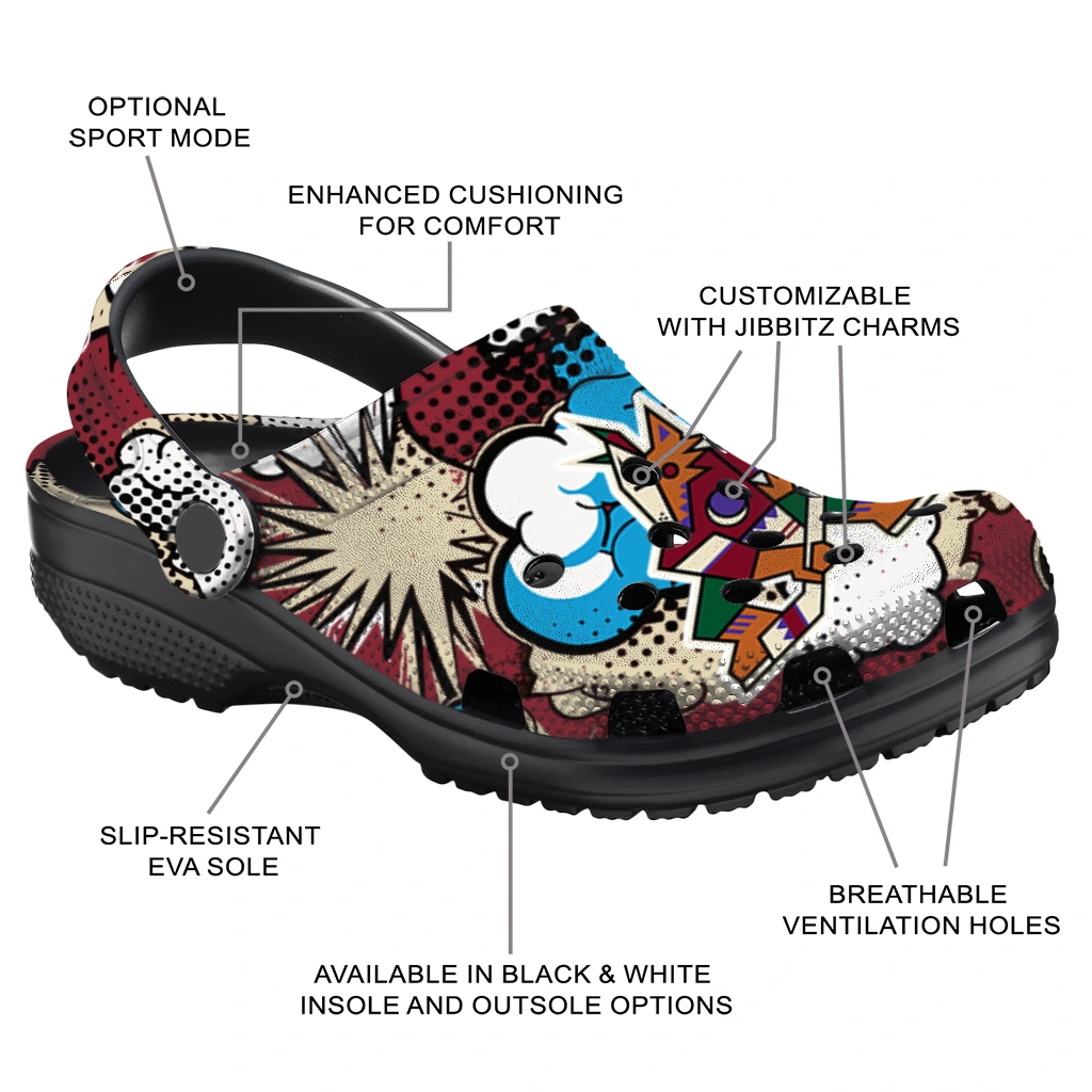 arizona coyotes cloud splash clogs new arrival arizona coyotes cloud splash clogs new arrival