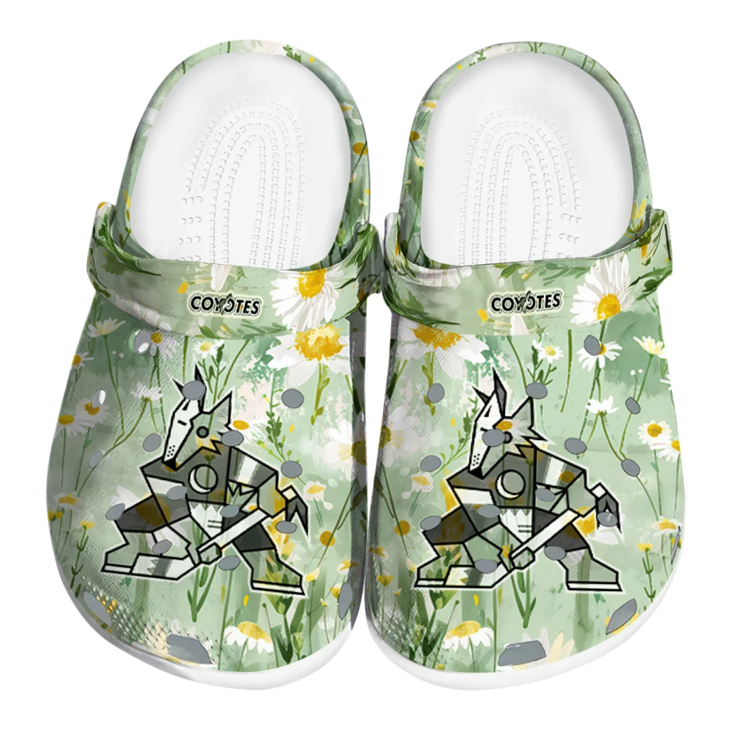 arizona coyotes daisy cluster clogs best selling arizona coyotes daisy cluster clogs best selling