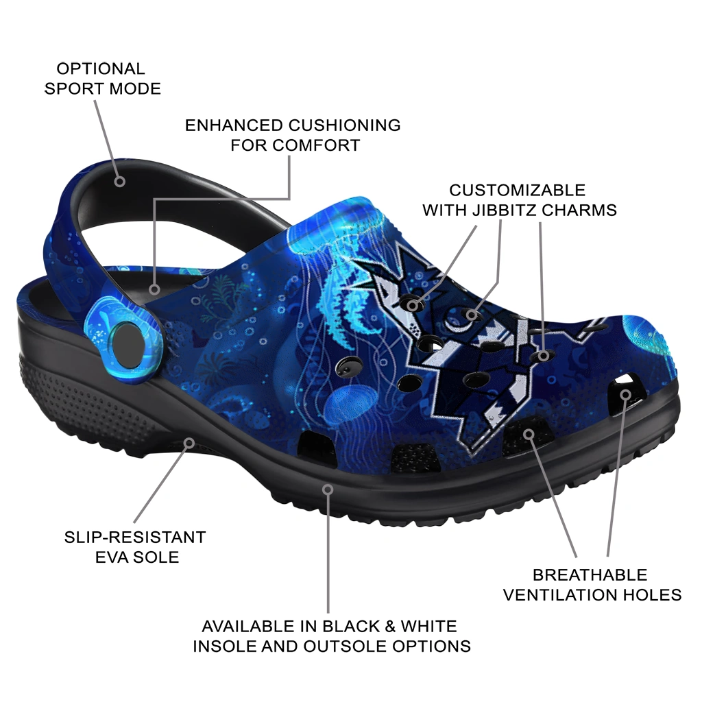 arizona coyotes jellyfish ocean clogs new arrival arizona coyotes jellyfish ocean clogs new arrival