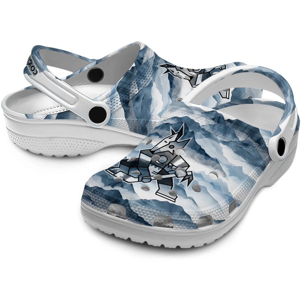 arizona coyotes mountain peaks clogs high quality arizona coyotes mountain peaks clogs high quality