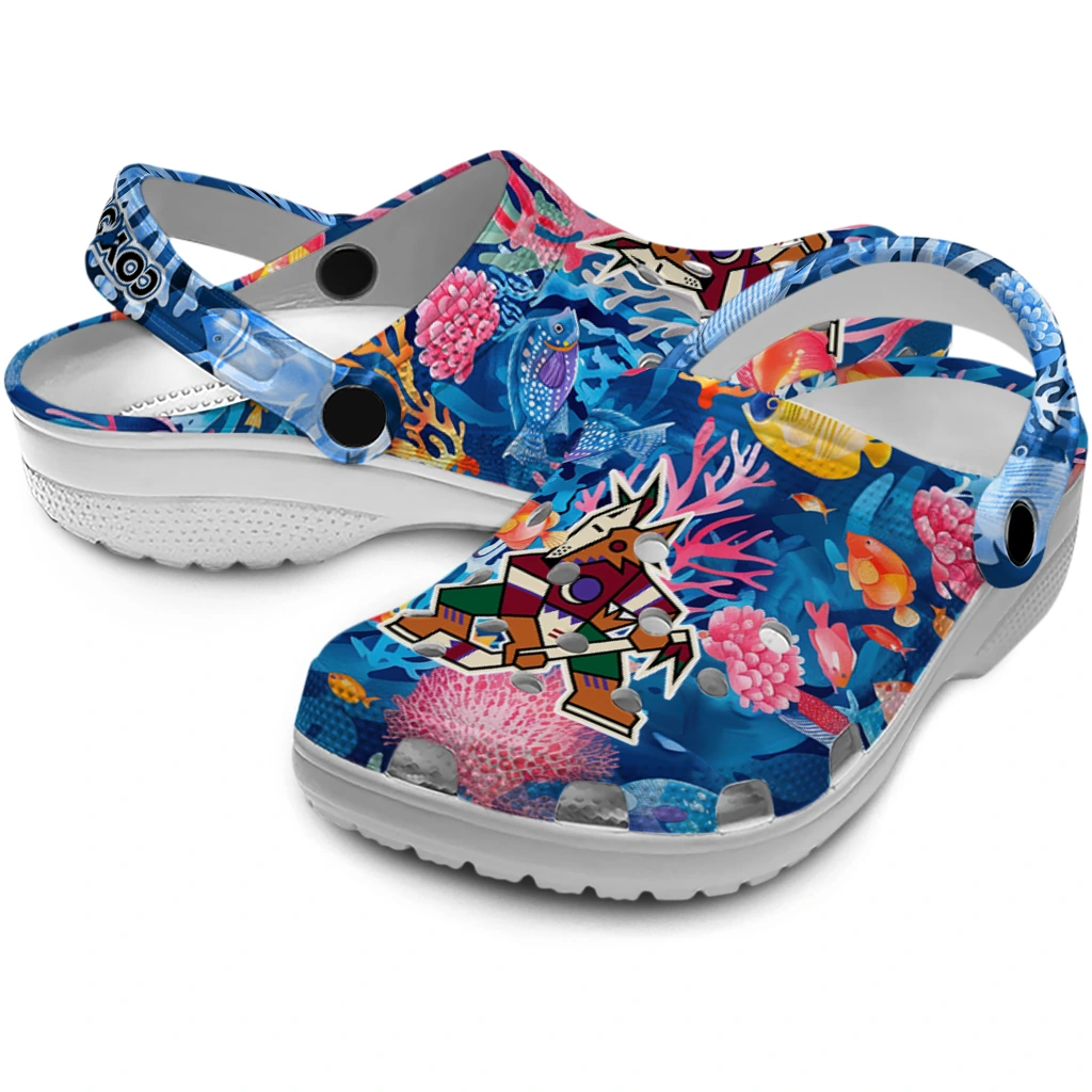 arizona coyotes ocean wonders clogs high quality arizona coyotes ocean wonders clogs high quality