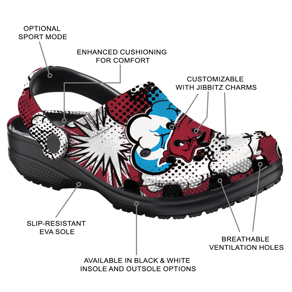arkansas razorbacks cloud splash clogs new arrival arkansas razorbacks cloud splash clogs new arrival