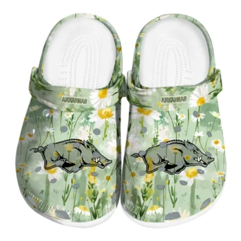 arkansas razorbacks daisy cluster clogs best selling