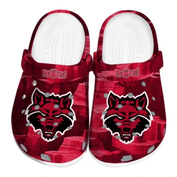 arkansas state red wolves canyon layers clogs best selling