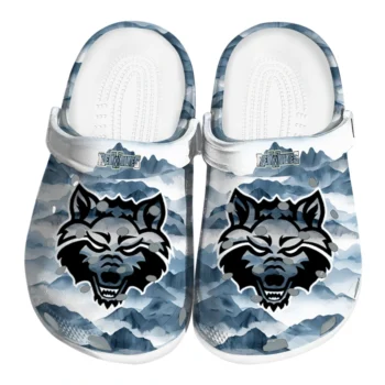arkansas state red wolves mountain peaks clogs best selling