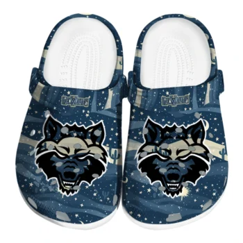 arkansas state red wolves night cactus clogs best selling
