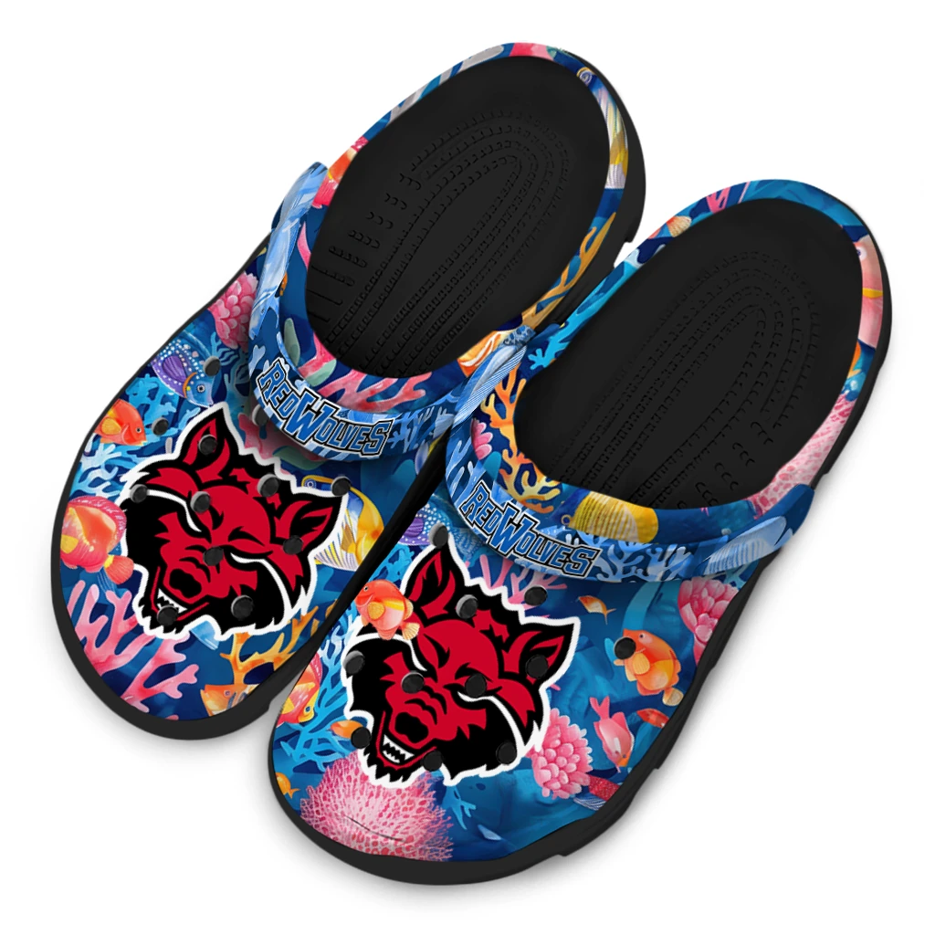 arkansas state red wolves ocean wonders clogs latest model arkansas state red wolves ocean wonders clogs latest model
