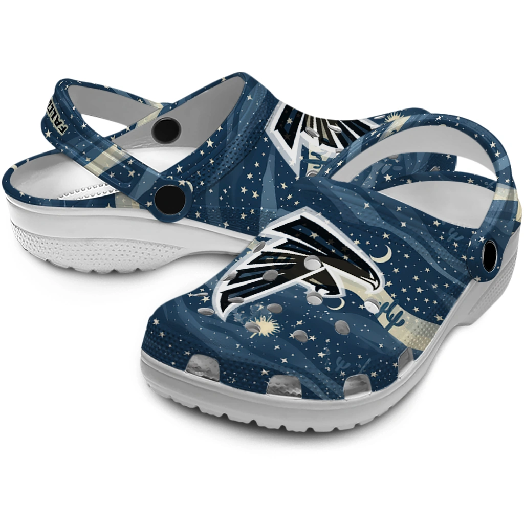 atlanta falcons night cactus clogs high quality atlanta falcons night cactus clogs high quality