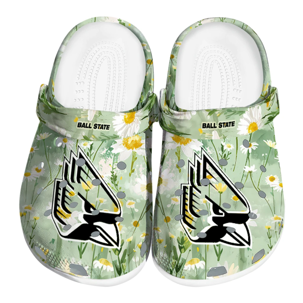 ball state cardinals daisy cluster clogs best selling ball state cardinals daisy cluster clogs best selling