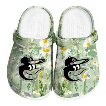 baltimore orioles daisy cluster clogs best selling