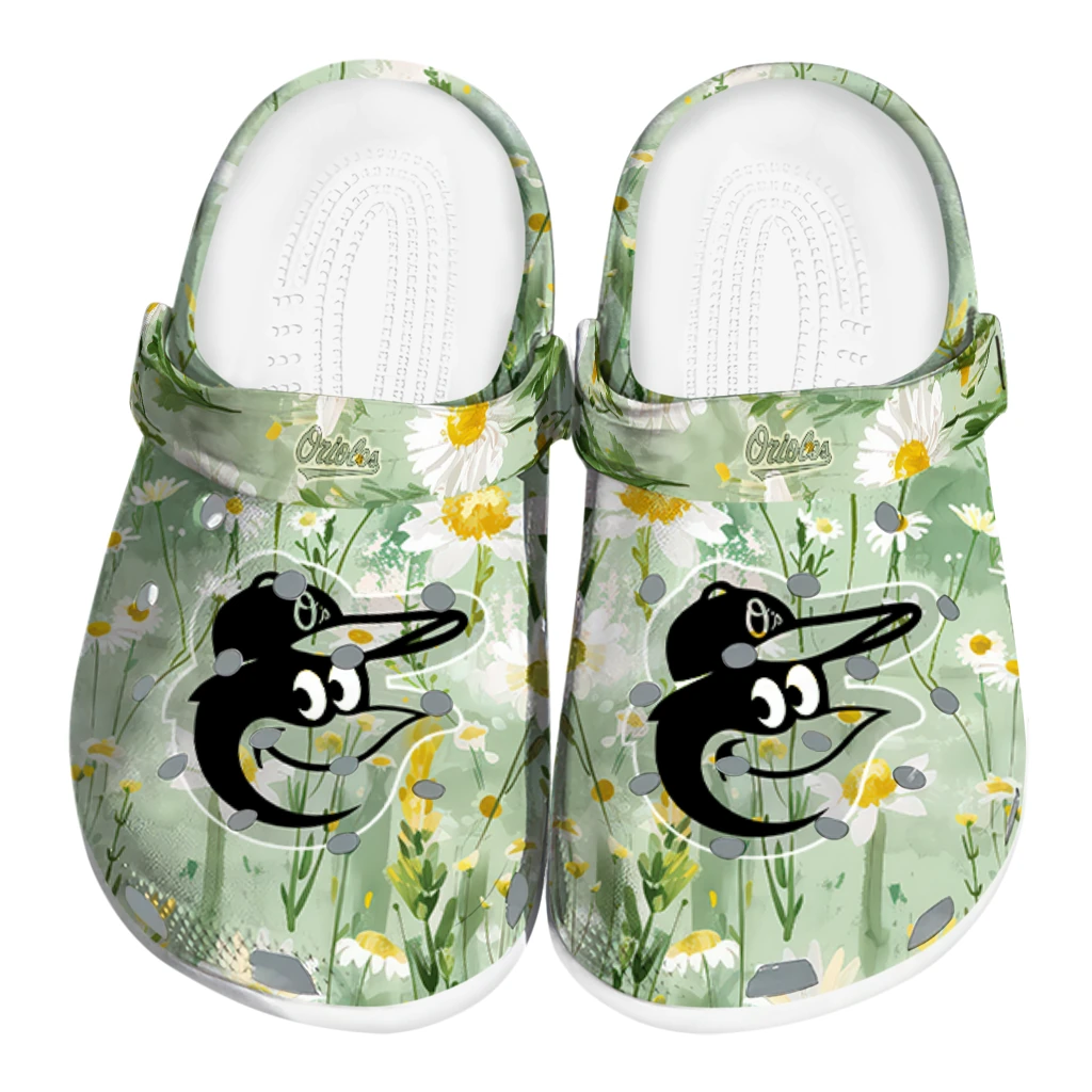 baltimore orioles daisy cluster clogs best selling baltimore orioles daisy cluster clogs best selling
