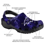 baltimore ravens canyon layers clogs best selling