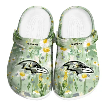 baltimore ravens daisy cluster clogs best selling