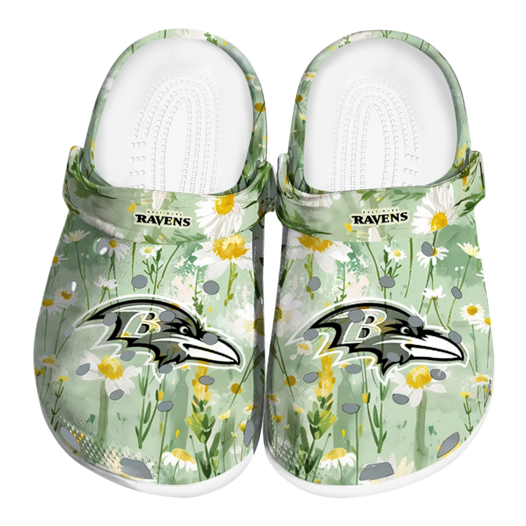 baltimore ravens daisy cluster clogs best selling baltimore ravens daisy cluster clogs best selling
