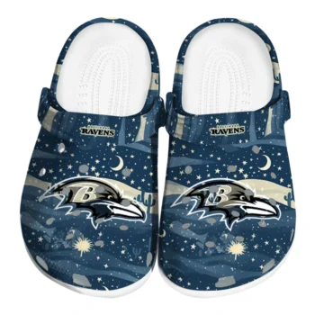 baltimore ravens night cactus clogs best selling