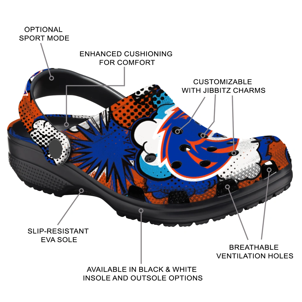 boise state broncos cloud splash clogs new arrival boise state broncos cloud splash clogs new arrival