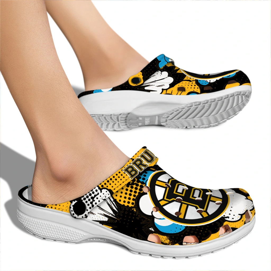 boston bruins cloud splash clogs fashion forward boston bruins cloud splash clogs fashion forward