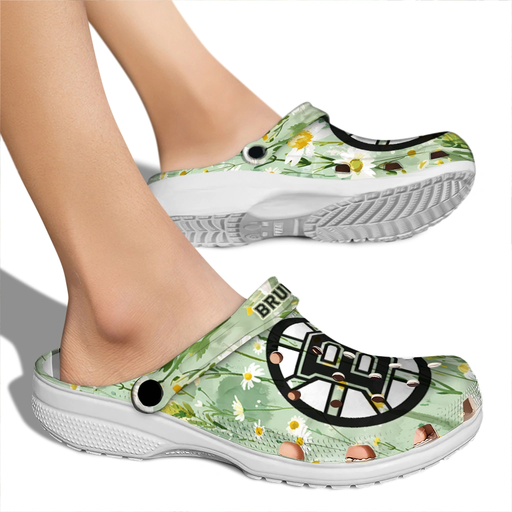 boston bruins daisy cluster clogs fashion forward boston bruins daisy cluster clogs fashion forward