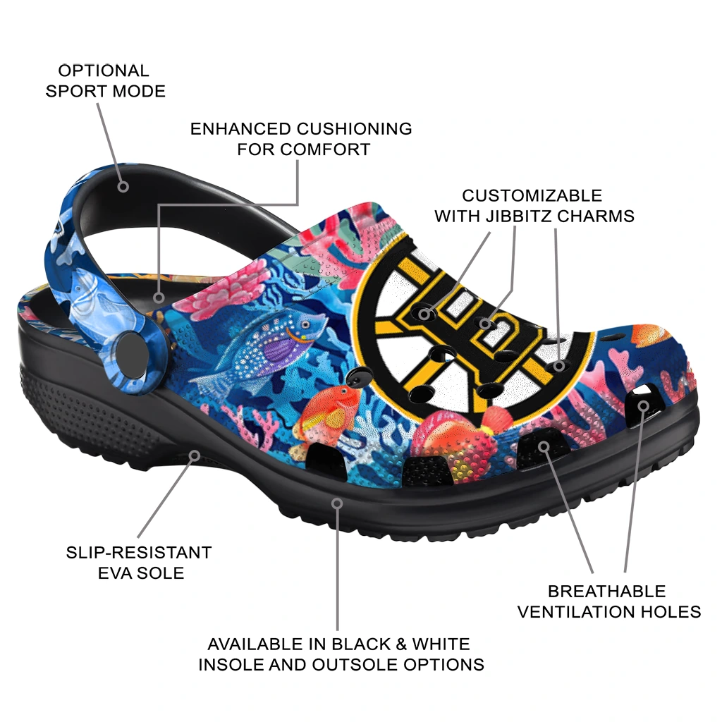 boston bruins ocean wonders clogs new arrival boston bruins ocean wonders clogs new arrival