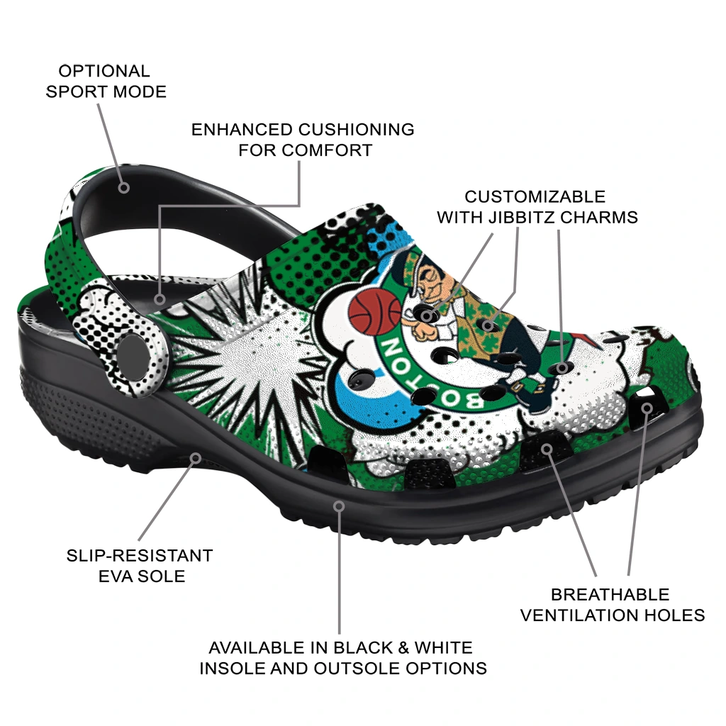 boston celtics cloud splash clogs new arrival boston celtics cloud splash clogs new arrival