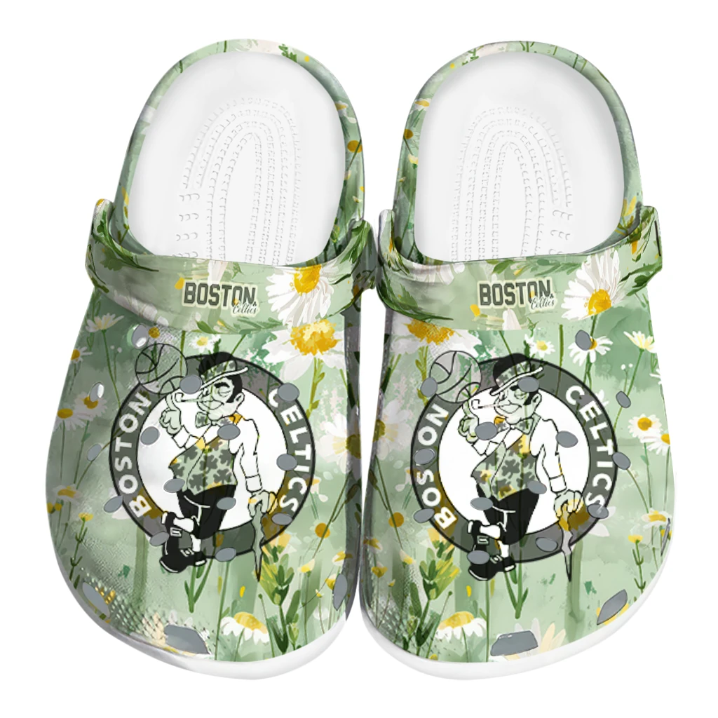 boston celtics daisy cluster clogs best selling boston celtics daisy cluster clogs best selling