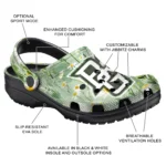 bowling green falcons daisy cluster clogs best selling