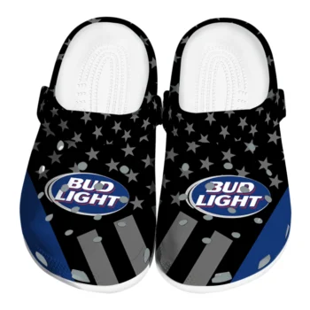 bud light starfield black blue clogs best selling hey clogs