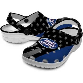 bud light starfield black blue clogs high quality hey clogs