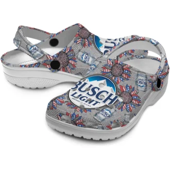 busch light busch burst gray blue clogs high quality hey clogs