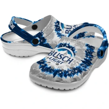 busch light busch waves blue white clogs high quality hey clogs