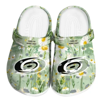 carolina hurricanes daisy cluster clogs best selling
