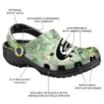 carolina hurricanes daisy cluster clogs best selling