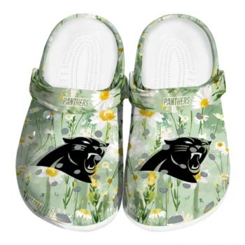 carolina panthers daisy cluster clogs best selling