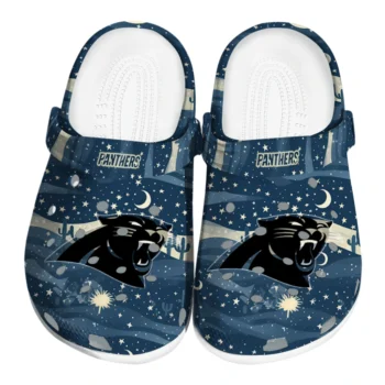 carolina panthers night cactus clogs best selling