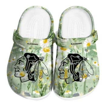 chicago blackhawks daisy cluster clogs best selling