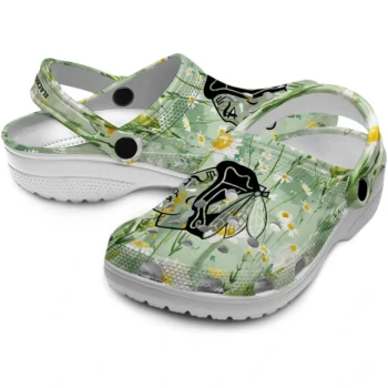 chicago blackhawks daisy cluster clogs high quality