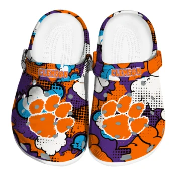clemson tigers cloud splash clogs best selling