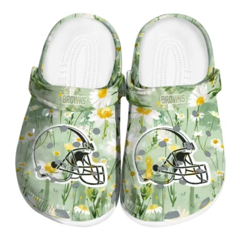 cleveland browns daisy cluster clogs best selling