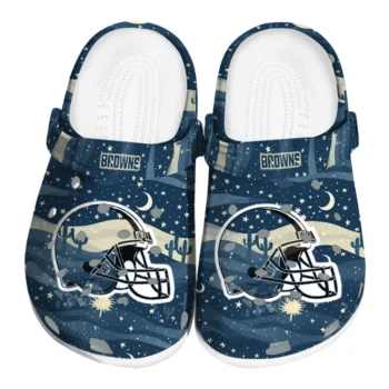 cleveland browns night cactus clogs best selling