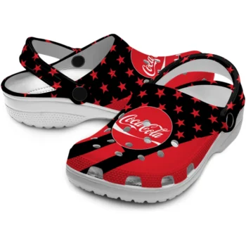 coca cola red stars red black clogs high quality hey clogs