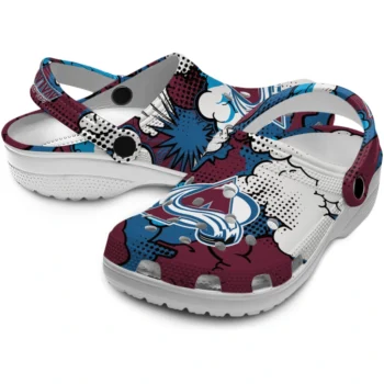 colorado avalanche cloud splash clogs high quality