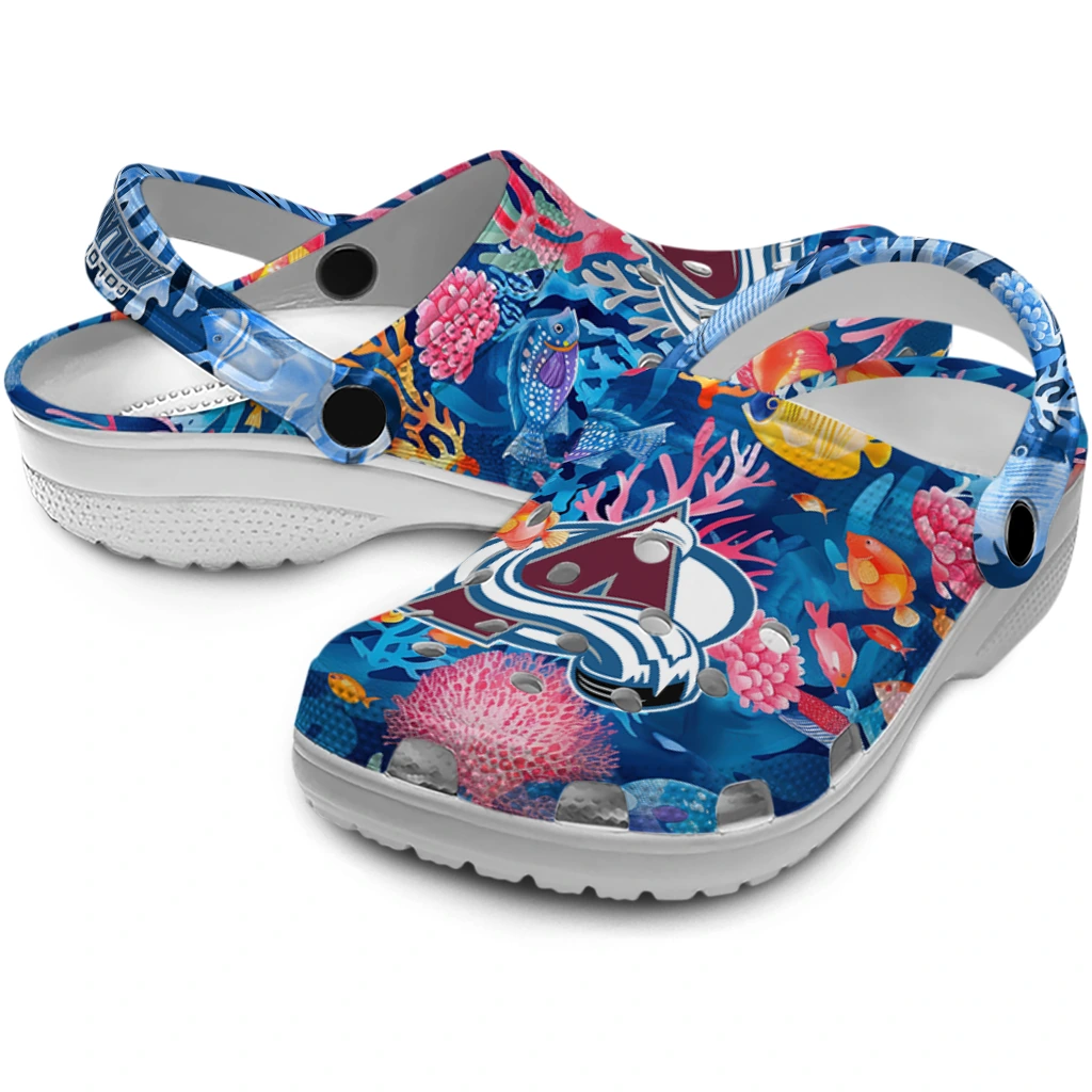 colorado avalanche ocean wonders clogs high quality colorado avalanche ocean wonders clogs high quality