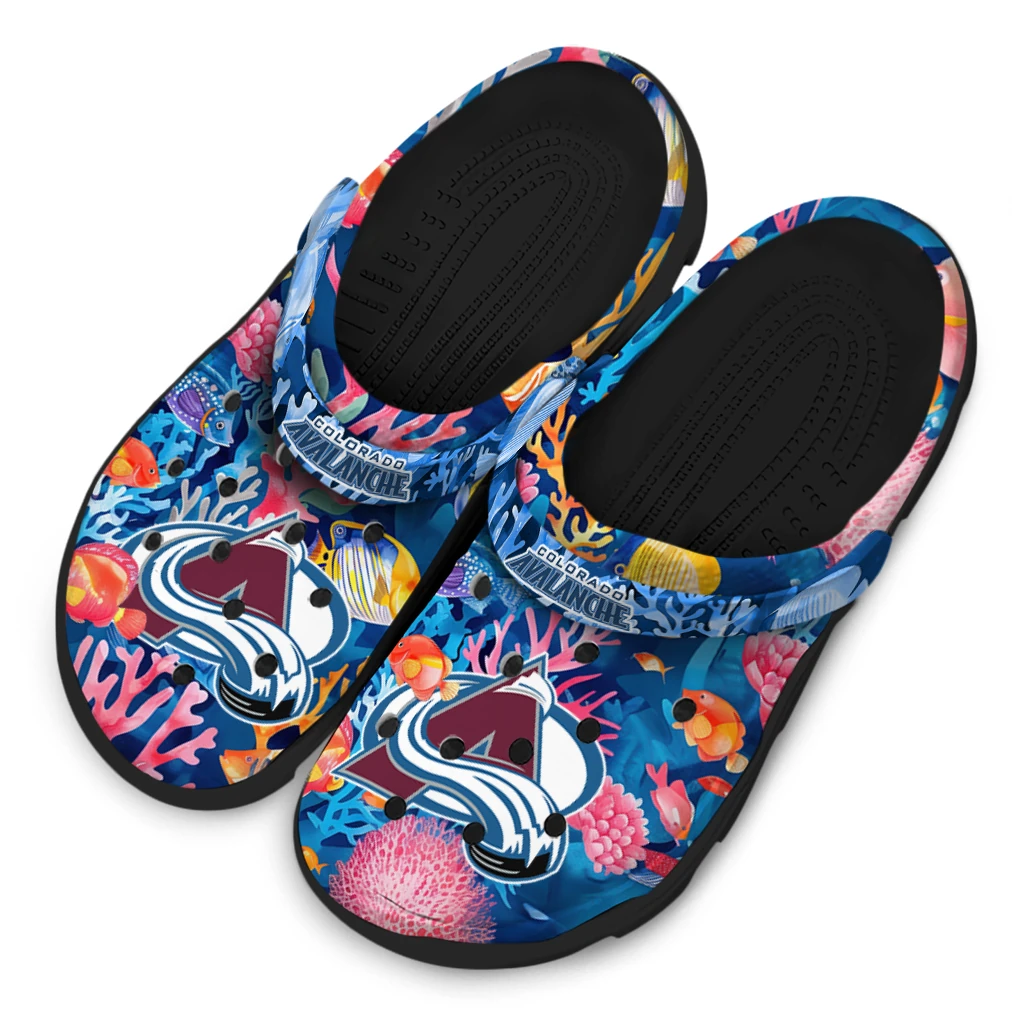 colorado avalanche ocean wonders clogs latest model colorado avalanche ocean wonders clogs latest model