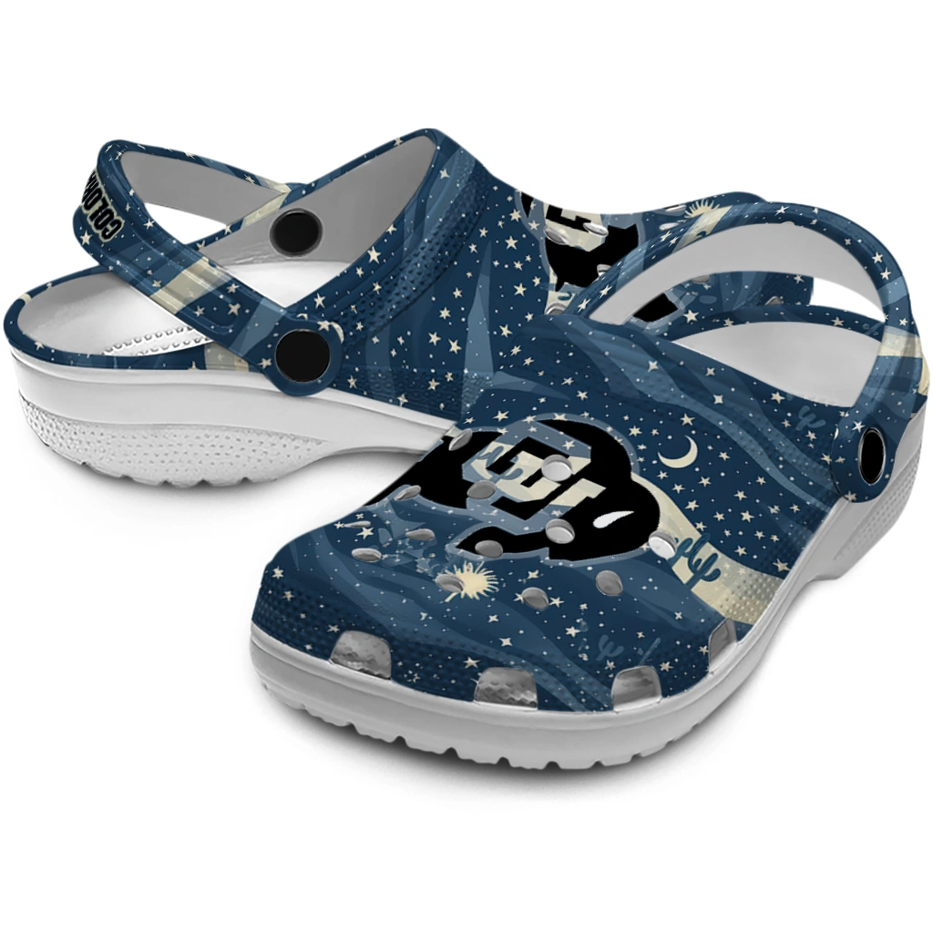 colorado buffaloes night cactus clogs high quality colorado buffaloes night cactus clogs high quality